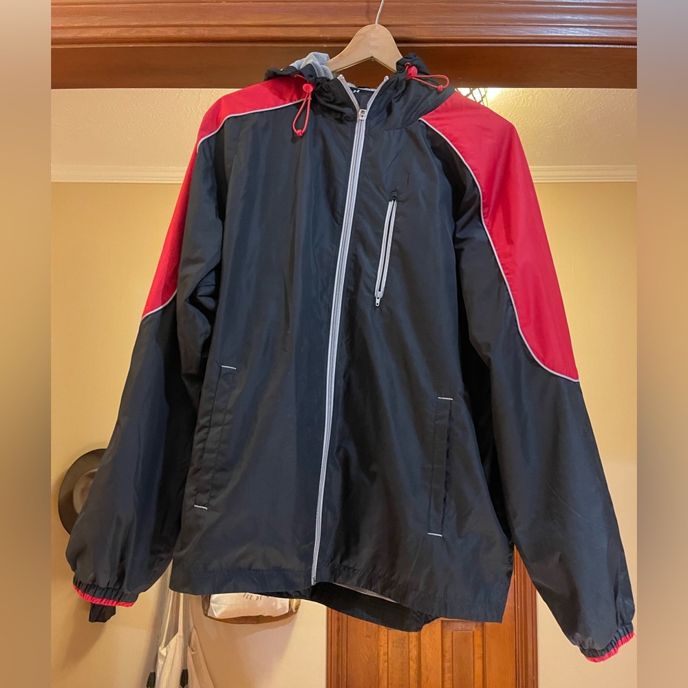 BCG Red and Black windbreaker